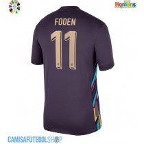 Camisa de time de futebol Inglaterra Phil Foden #11 Replicas 2º Equipamento Europeu 2024 Manga Curta